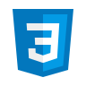 Ícone azul do css