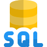 ícone amarelo do microsoft SQL server